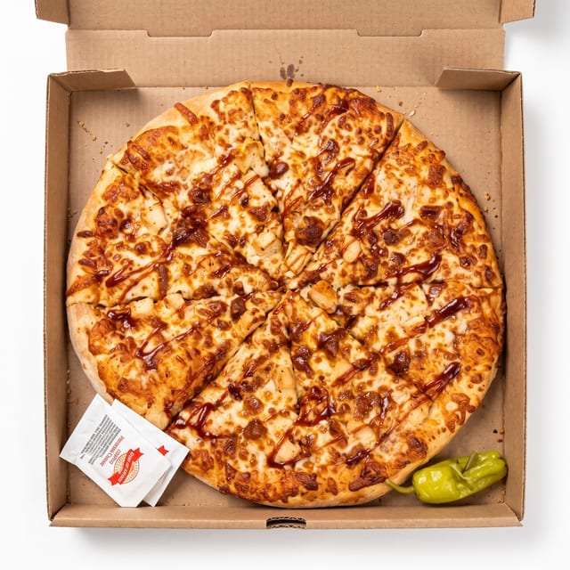 BBQ Chicken Pizza.