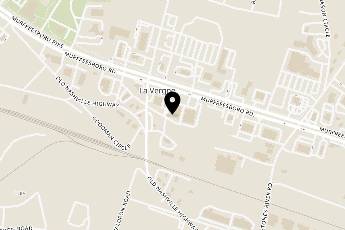 Map showing the location of Roma Pizza & Pasta on 5150 Murfreesboro Rd a in La Vergne